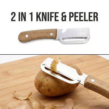 Stainless Steel 2-in-1 Peeler & Bottle Opener